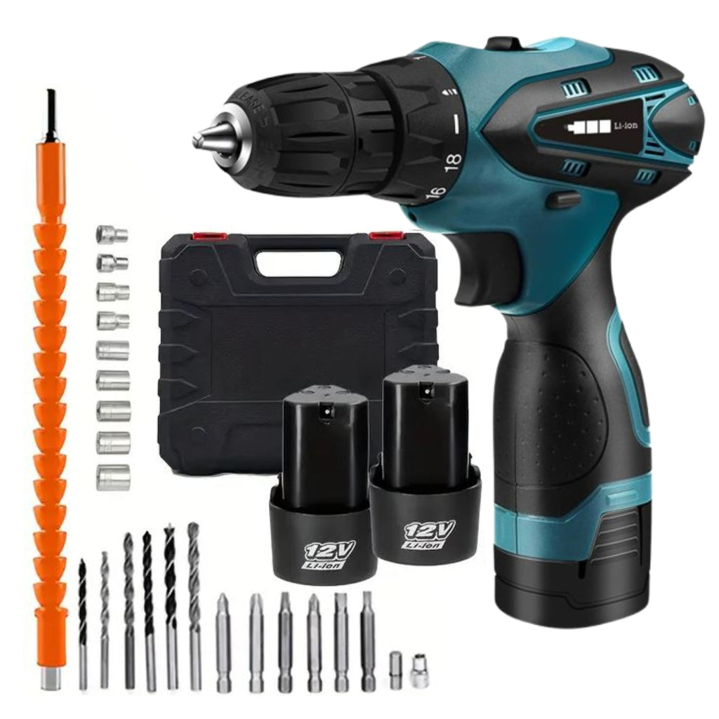 TALADRO PORTATIL 2 BATERIAS