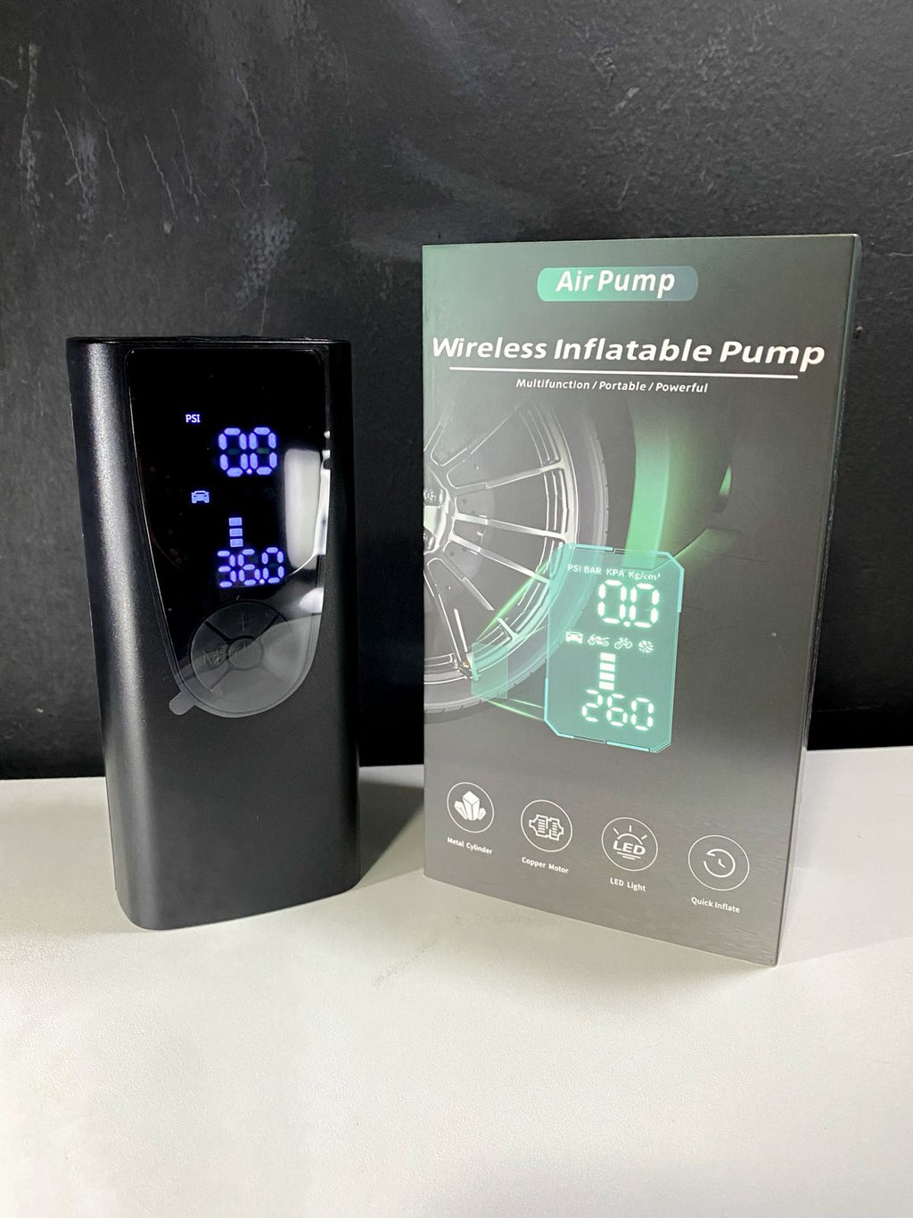 COMPRESOR PORTATIL + POWER BANK