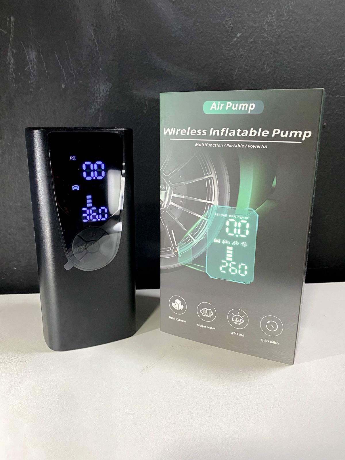 COMPRESOR PORTATIL + POWER BANK