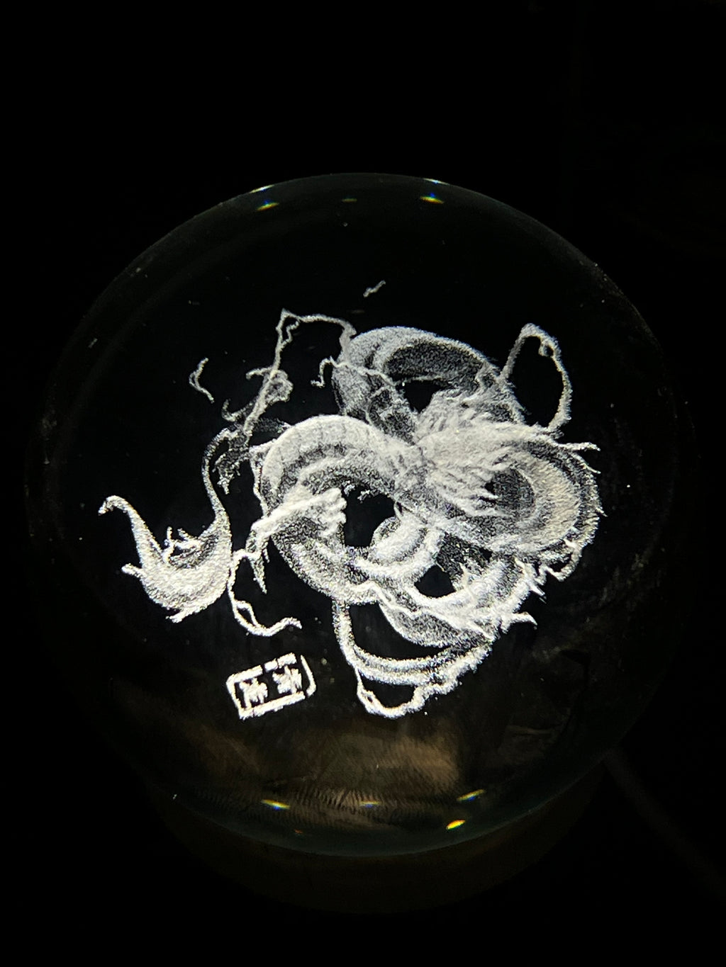 ESFERA DECORATIVA DE CRISTAL FIJA