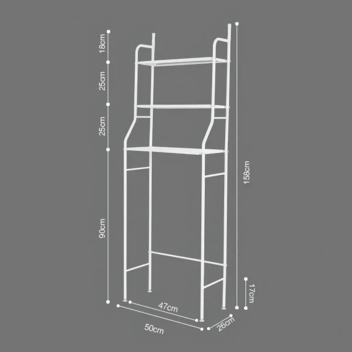 ESTANTE ORGANIZADOR DE BAÑO 3 NIVELES