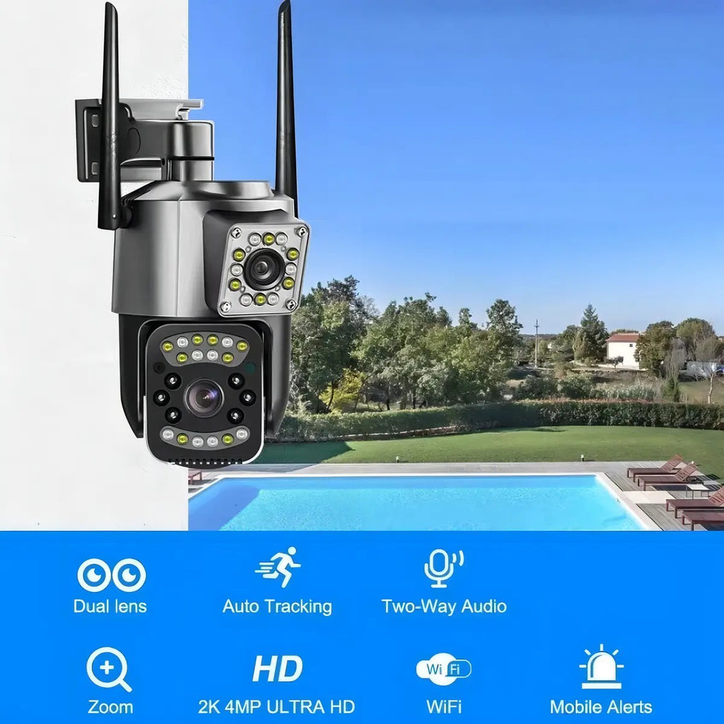 CAMARA DE EXTERIOR 360 DOBLE LENTE