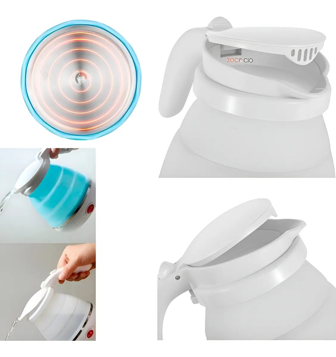 HERVIDOR ELECTRICO PLEGABLE 600ML