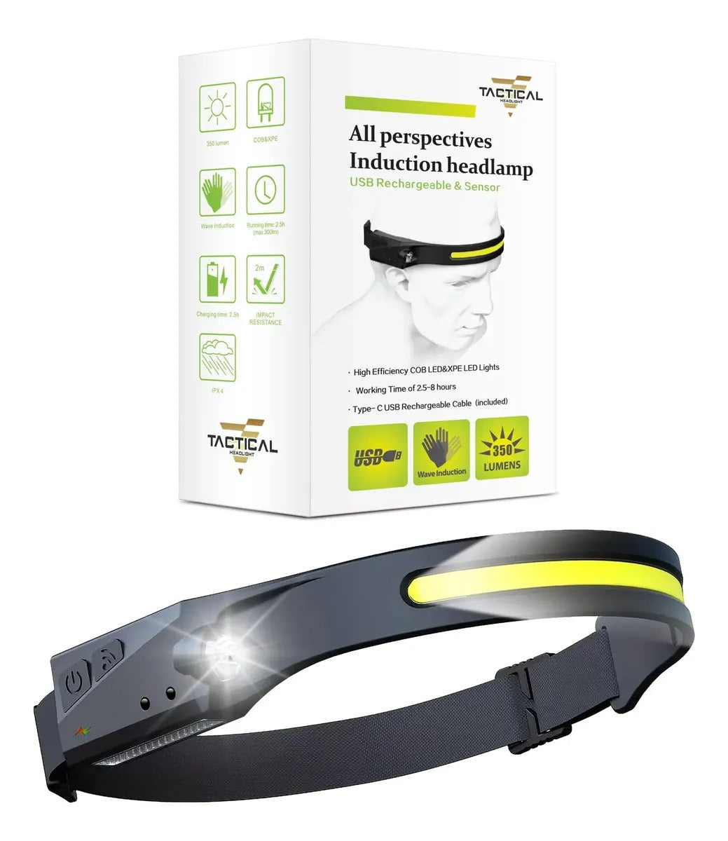 LINTERNA FRONTAL TACTICA LED RECARGABLE