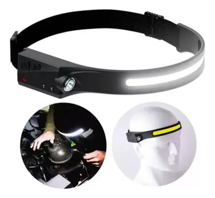 LINTERNA FRONTAL TACTICA LED RECARGABLE