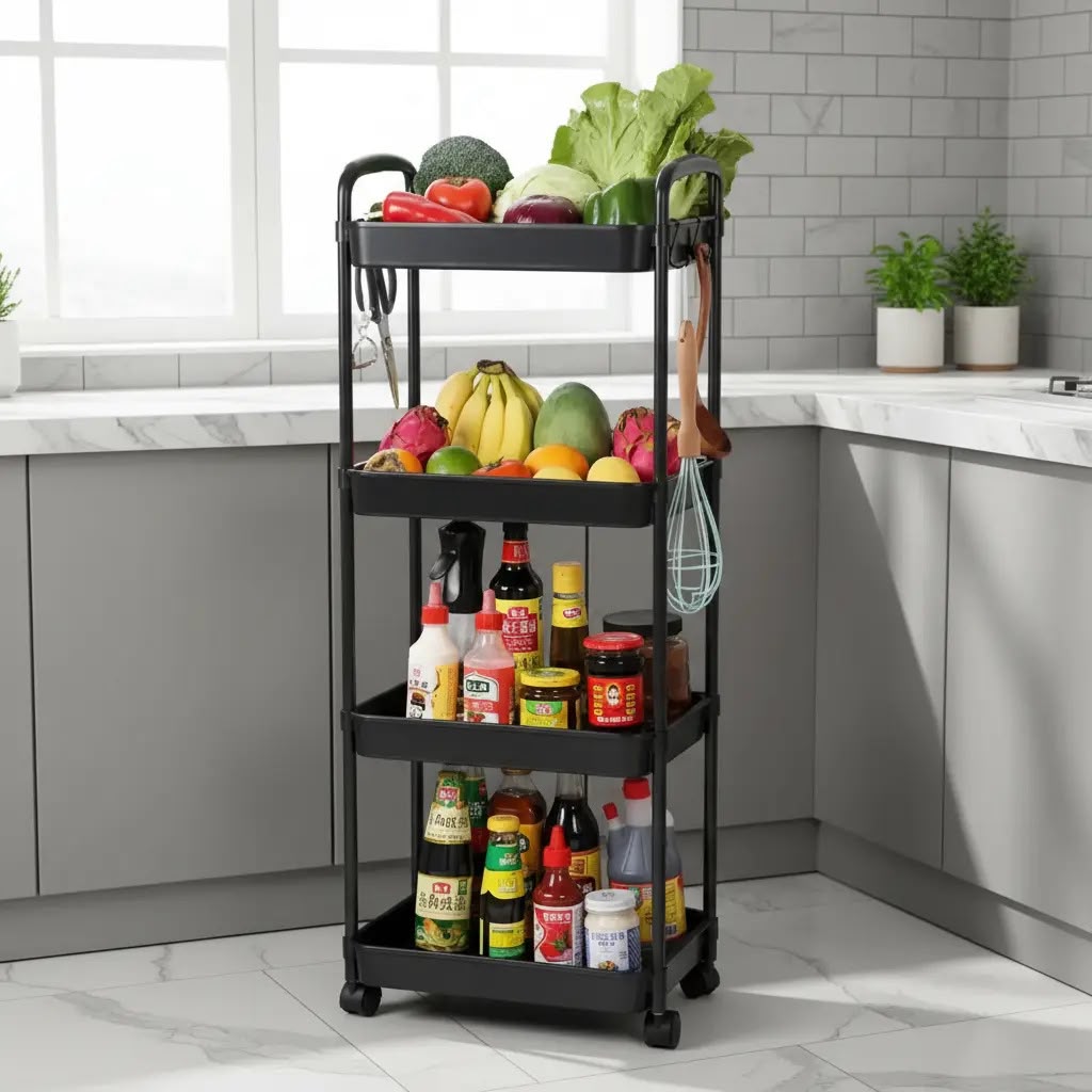 CARRITO ORGANIZADOR MULTIUSOS 4 NIVELES