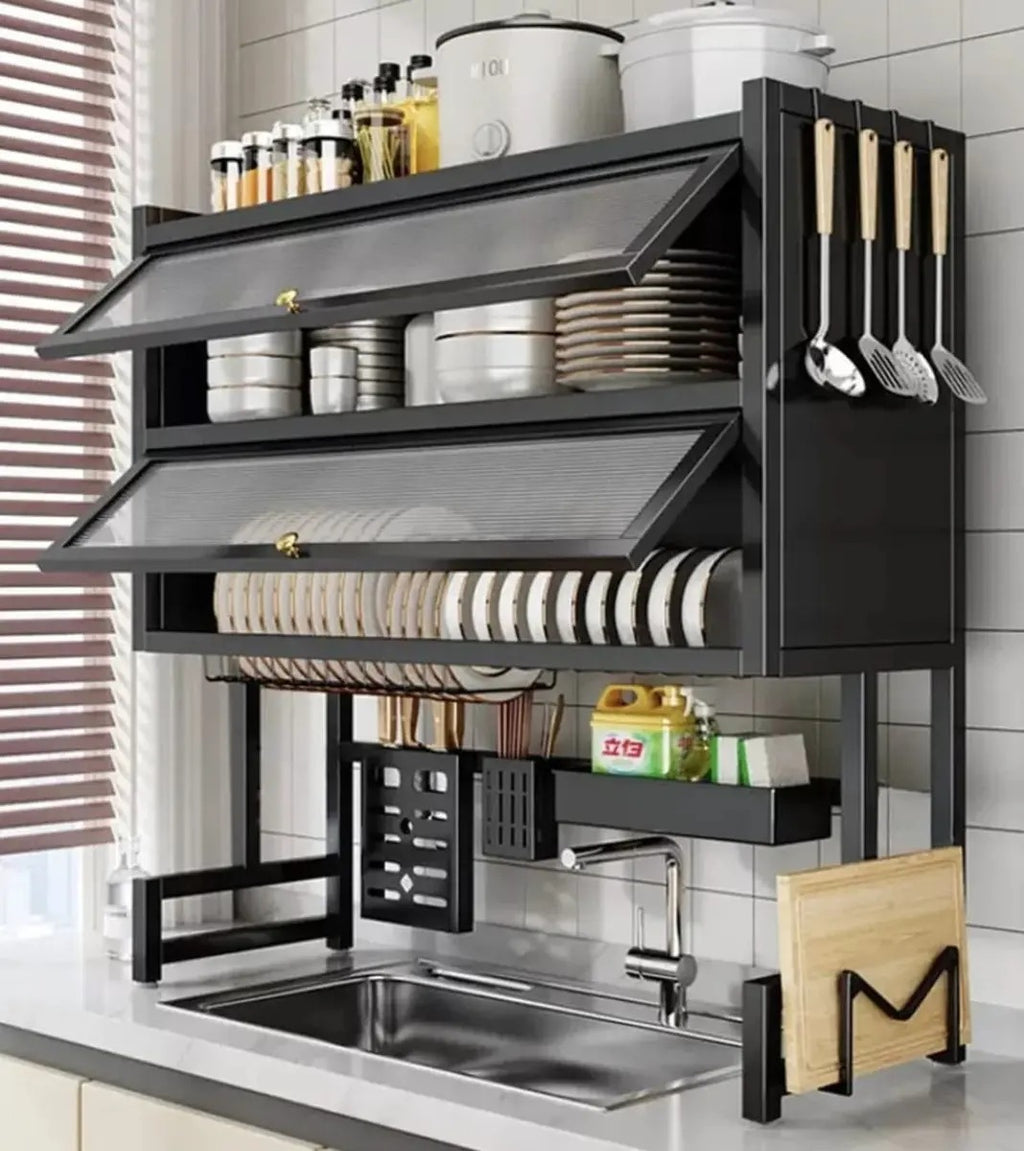 ESCURRIDOR DE PLATOS DOBLE GABINETE