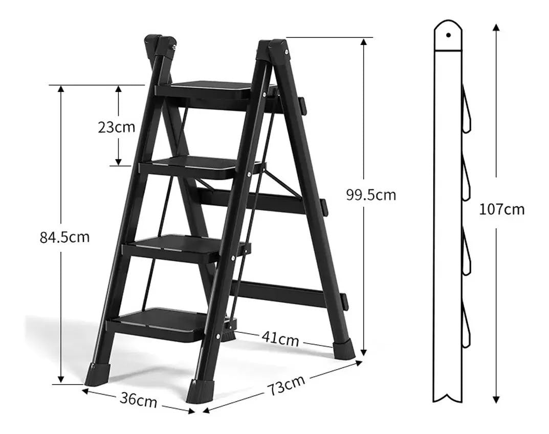 ESCALERA MULTIFUNCIONAL PLEGABLE 4 PASOS